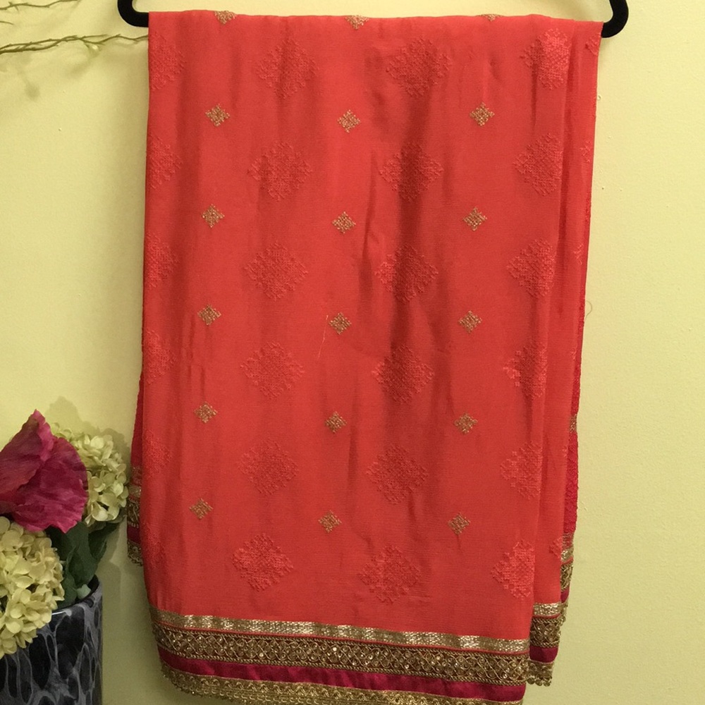 Indian Saree multi color - Picture 4 of 5